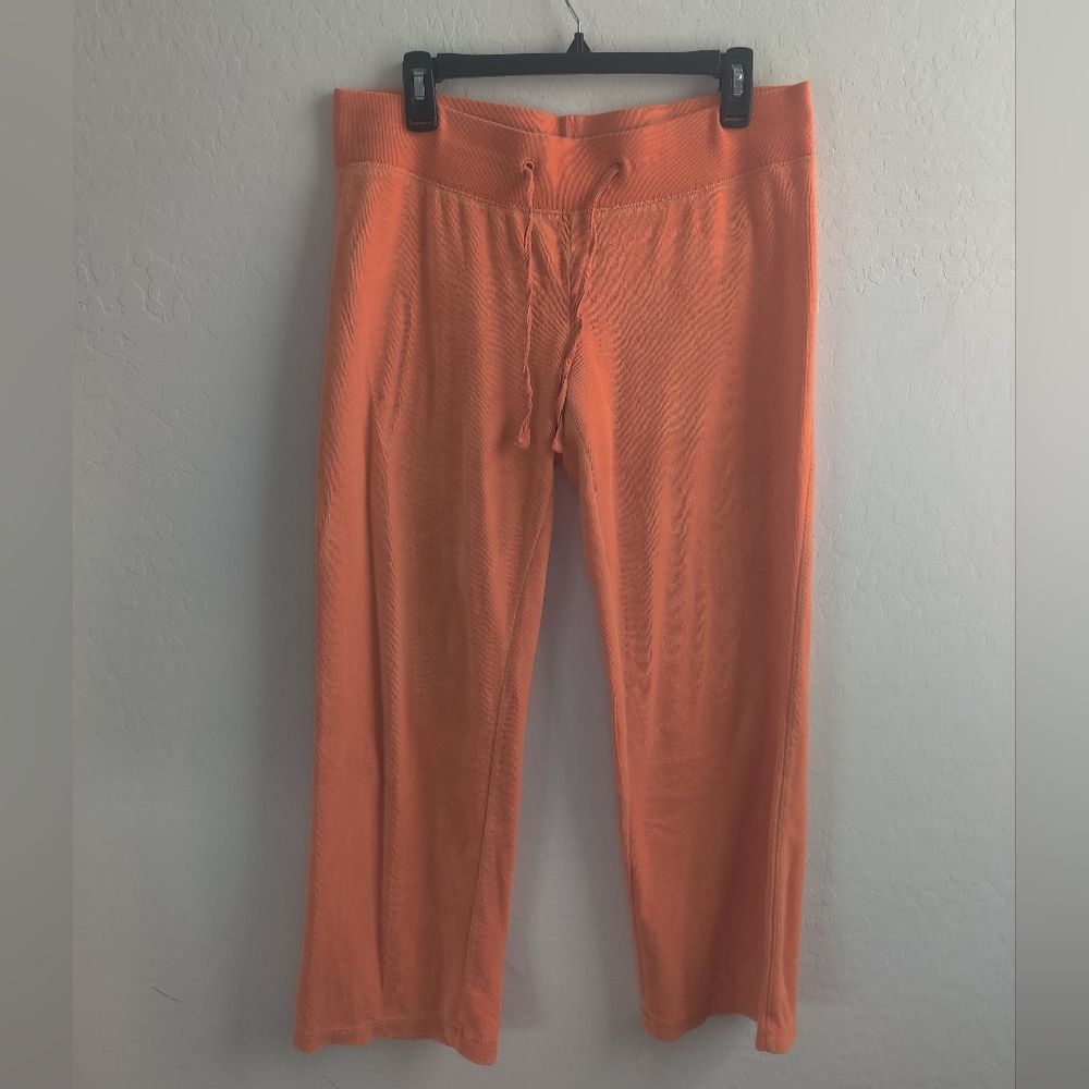 Old Navy Women's Rust Orange Cotton-blend Cozy Sweatpants Fall Athleisure_Medium